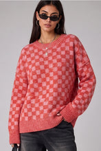 Load image into Gallery viewer, Red Check Sweater
