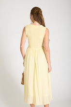 Load image into Gallery viewer, Yellow Sweetheart Smocked Dress
