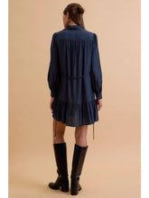 Load image into Gallery viewer, Midnight Belted Mini Dress

