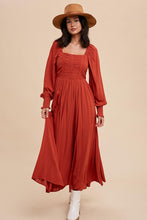 Load image into Gallery viewer, Rust Ruched Dress

