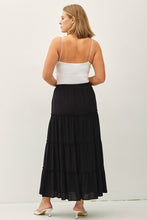 Load image into Gallery viewer, Black Tiered Skirt - Plus
