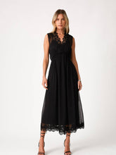 Load image into Gallery viewer, Lovestitch Black Chiffon Lace Maxi
