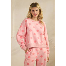 Load image into Gallery viewer, Pink Polka Dot Sweatshirt
