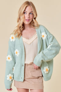 Sage Daisy Cardigan