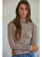 Load image into Gallery viewer, Ash Mocha Seamless Lace Top
