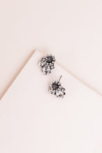 Load image into Gallery viewer, Black Floral Studs
