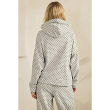 Load image into Gallery viewer, Grey Mini Dot Hoodie
