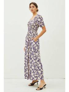 Blueberry Floral Dress