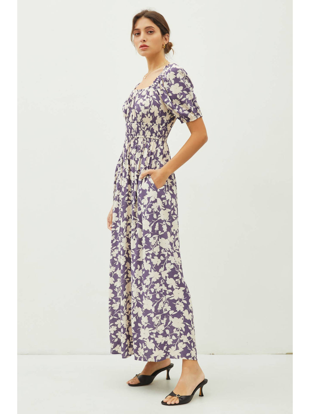 Blueberry Floral Dress