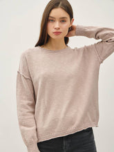 Load image into Gallery viewer, Blush Raw Hem Sweater
