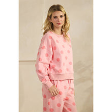Load image into Gallery viewer, Pink Polka Dot Sweatshirt
