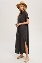 Load image into Gallery viewer, Ash Button Up Maxi Dress
