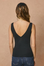 Load image into Gallery viewer, Dress Forum Black V-Neck Tank
