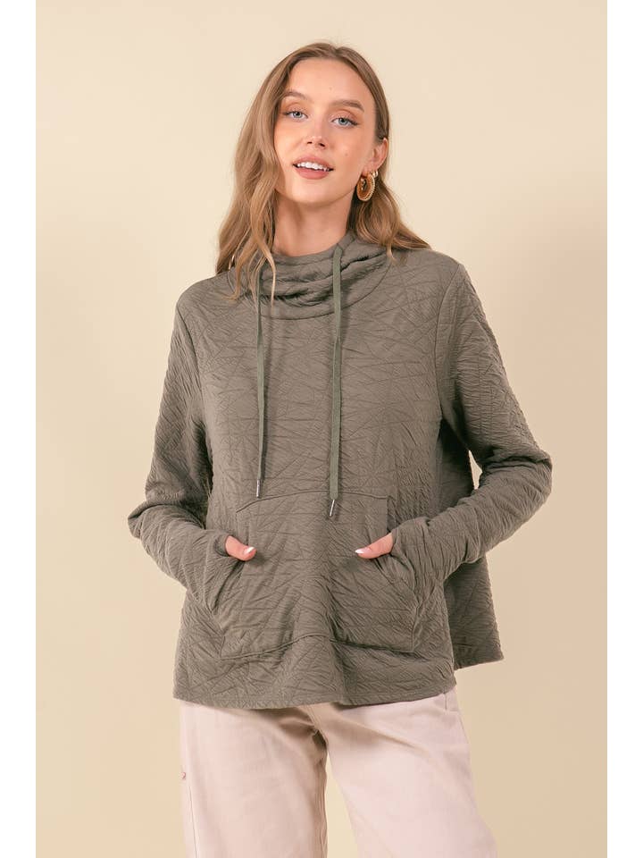 Army Textured Hoodie