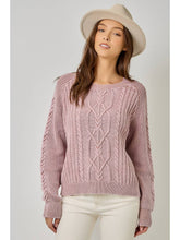 Load image into Gallery viewer, Rose Cable Sweater
