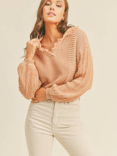 Load image into Gallery viewer, Cropped Caramel Sweater
