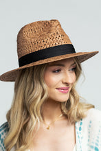 Load image into Gallery viewer, Brown Panama Hat
