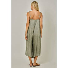 Load image into Gallery viewer, Mystree Washed Olive Jumpsuit
