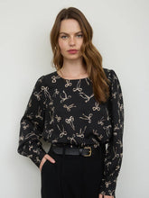 Load image into Gallery viewer, Black Bow Top
