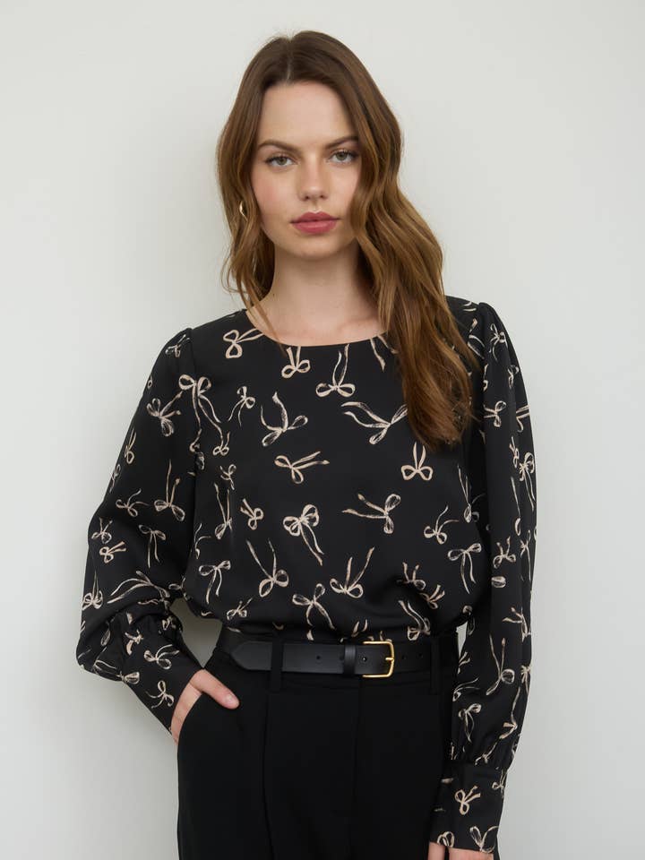 Black Bow Top