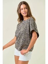 Load image into Gallery viewer, Leopard Zipper Trim Top
