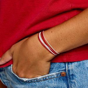Red + White Pura Vida Bracelet