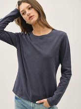 Load image into Gallery viewer, Charcoal Slub L/S Top
