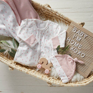 Pink Heart Baby Gown