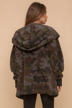 Load image into Gallery viewer, Camo Fuzzy Cardigan
