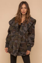 Load image into Gallery viewer, Camo Fuzzy Cardigan
