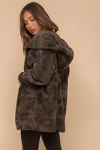 Load image into Gallery viewer, Camo Fuzzy Cardigan
