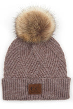 Load image into Gallery viewer, Diagonal Pom Hat
