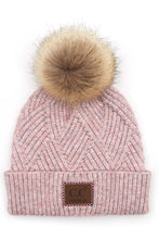 Load image into Gallery viewer, Diagonal Pom Hat
