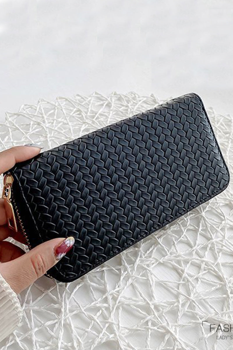 Black Textured Wallet