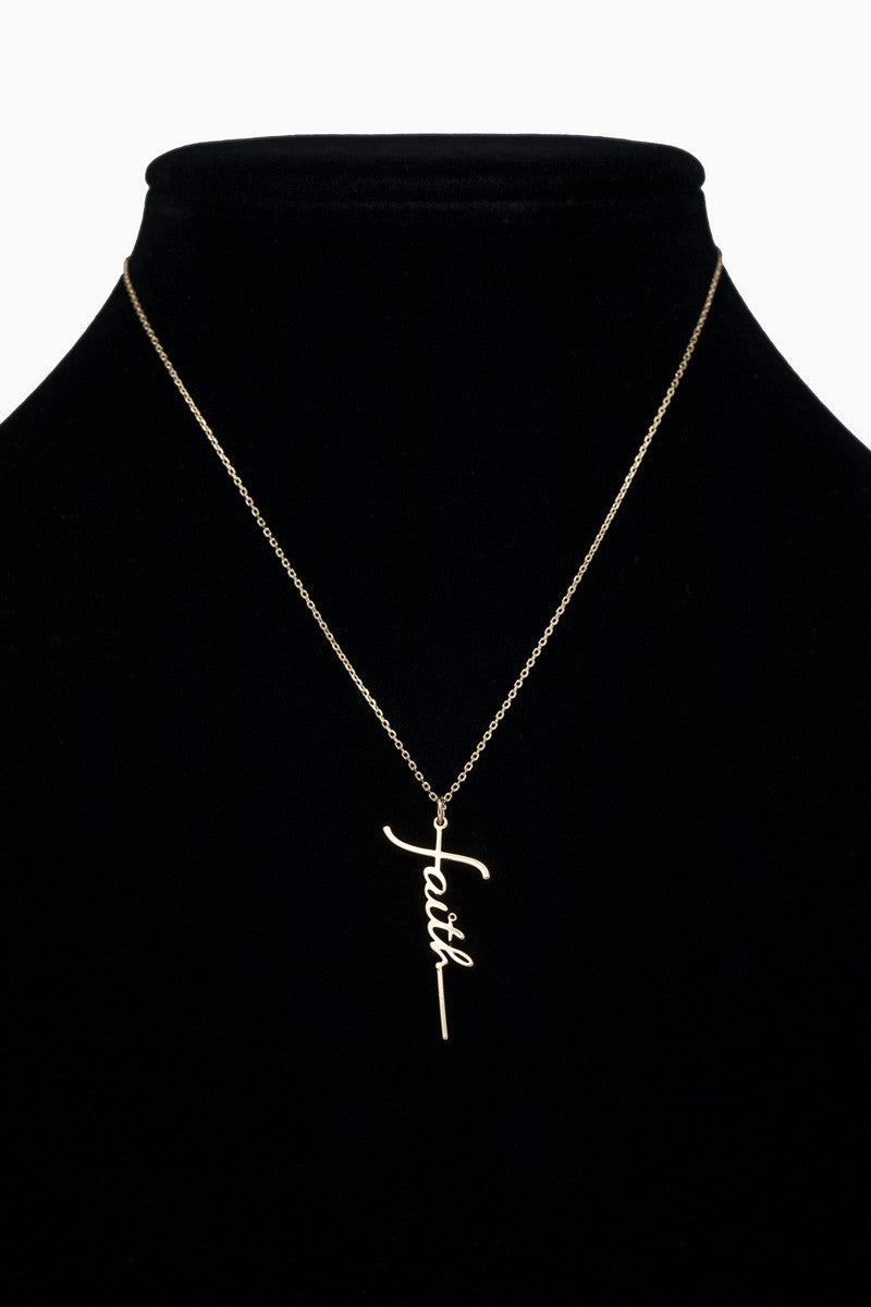 Gold Faith Necklace