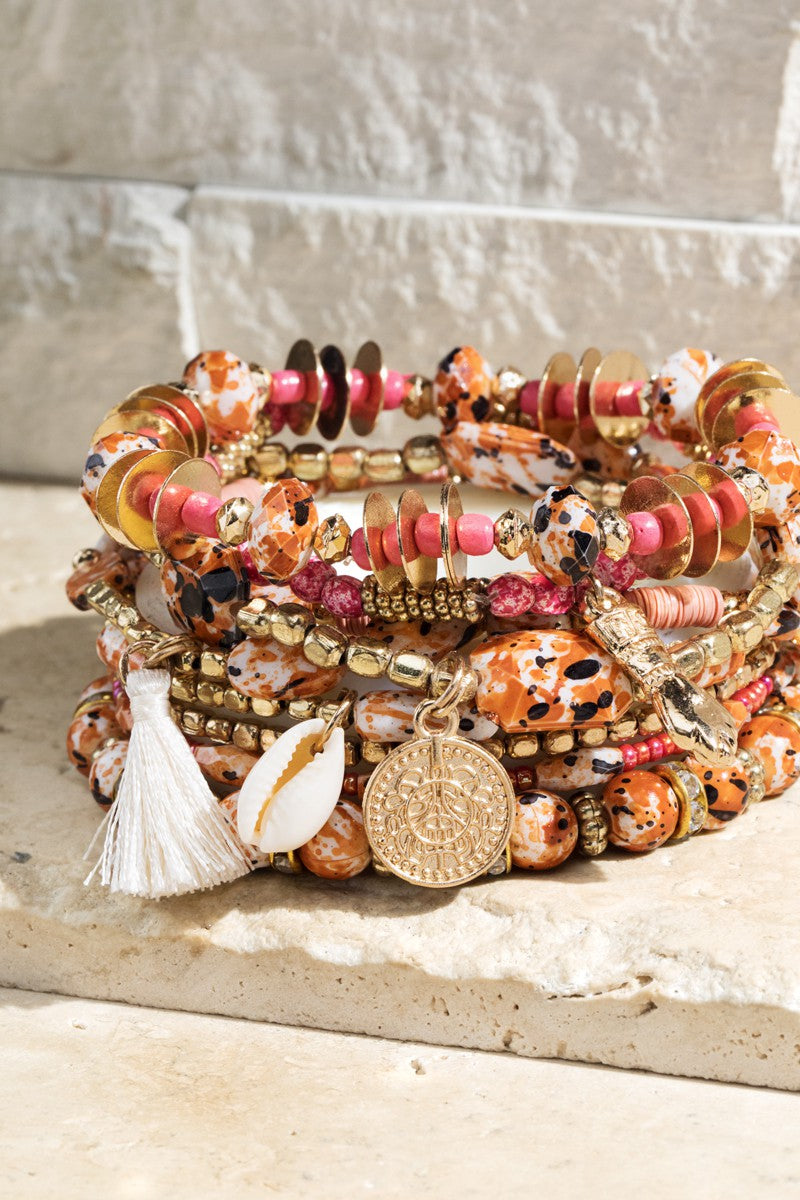 Sunrise Beaded Stretch Stack