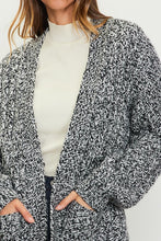 Load image into Gallery viewer, Ivory + Black Mixed Cardi

