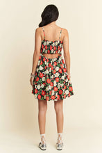 Load image into Gallery viewer, Black Floral Cutout Dress
