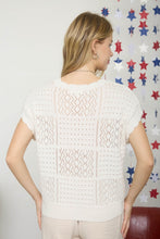 Load image into Gallery viewer, Cotton Cream Spring Scalloped Sweater
