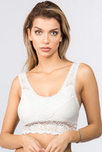 Load image into Gallery viewer, White Lace Back Brami
