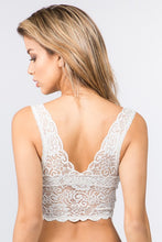 Load image into Gallery viewer, White Lace Back Brami
