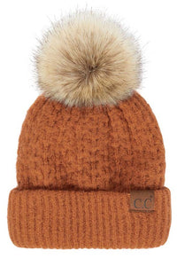 CC Smocked Stiched Pom Hat