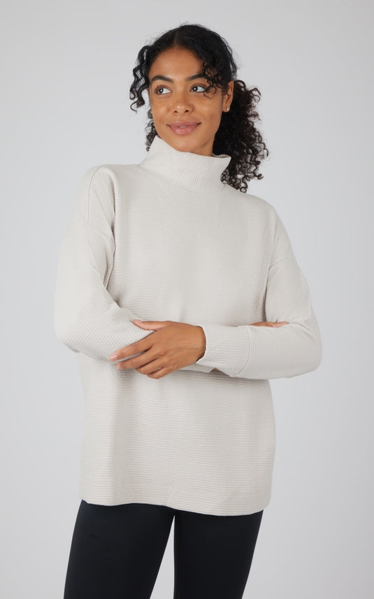 Cream Brushed Tunic Top