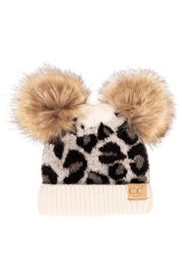 Leopard Pom Hat - Baby