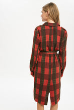 Load image into Gallery viewer, Red Washed Plaid Dress
