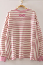 Load image into Gallery viewer, Pink Stripe Waffle Top
