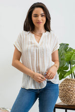 Load image into Gallery viewer, Khaki Stripe Top
