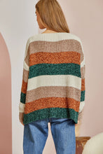 Load image into Gallery viewer, Rust + Taupe Chenille Sweater

