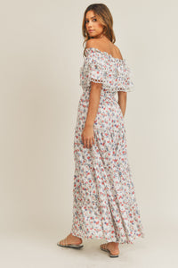 Ivory Rose Off Shoulder Maxi