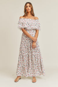 Ivory Rose Off Shoulder Maxi